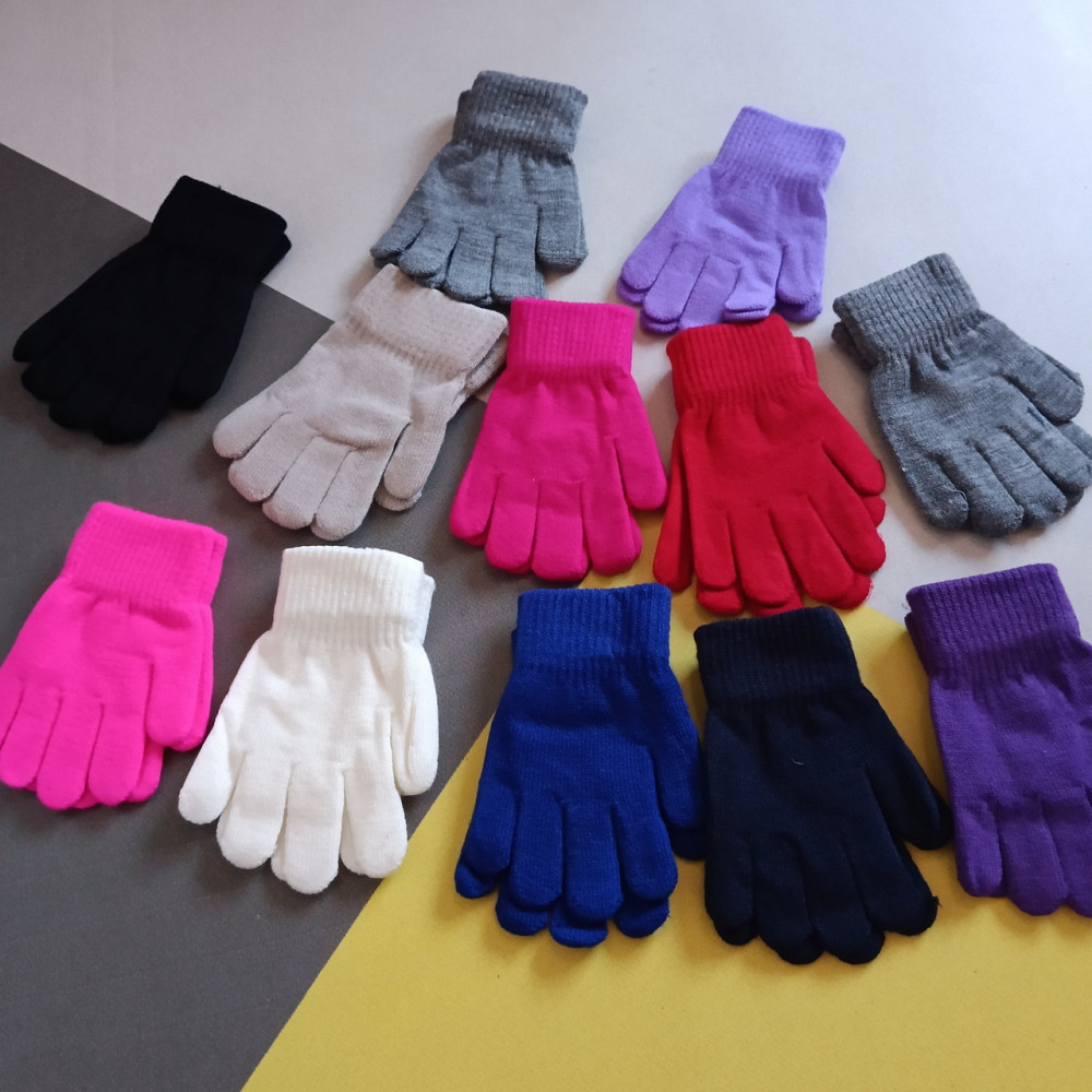 Перчатки детские однотонные 3-5 лет для малышей Киев - изображение 1