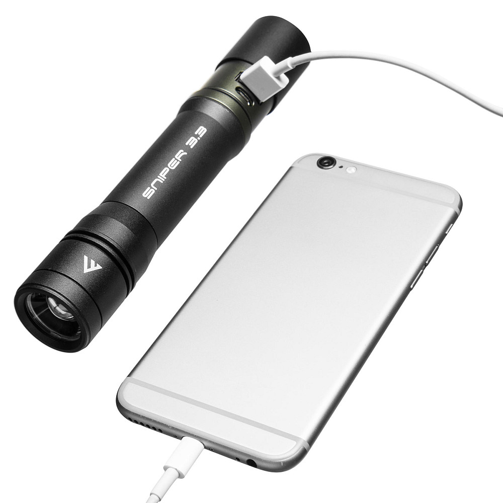 Фонарь тактический Mactronic Sniper 3.3 (1020 Lm) Focus Powerbank Recharg Type-C (THH0064) Вінниця - фото 9