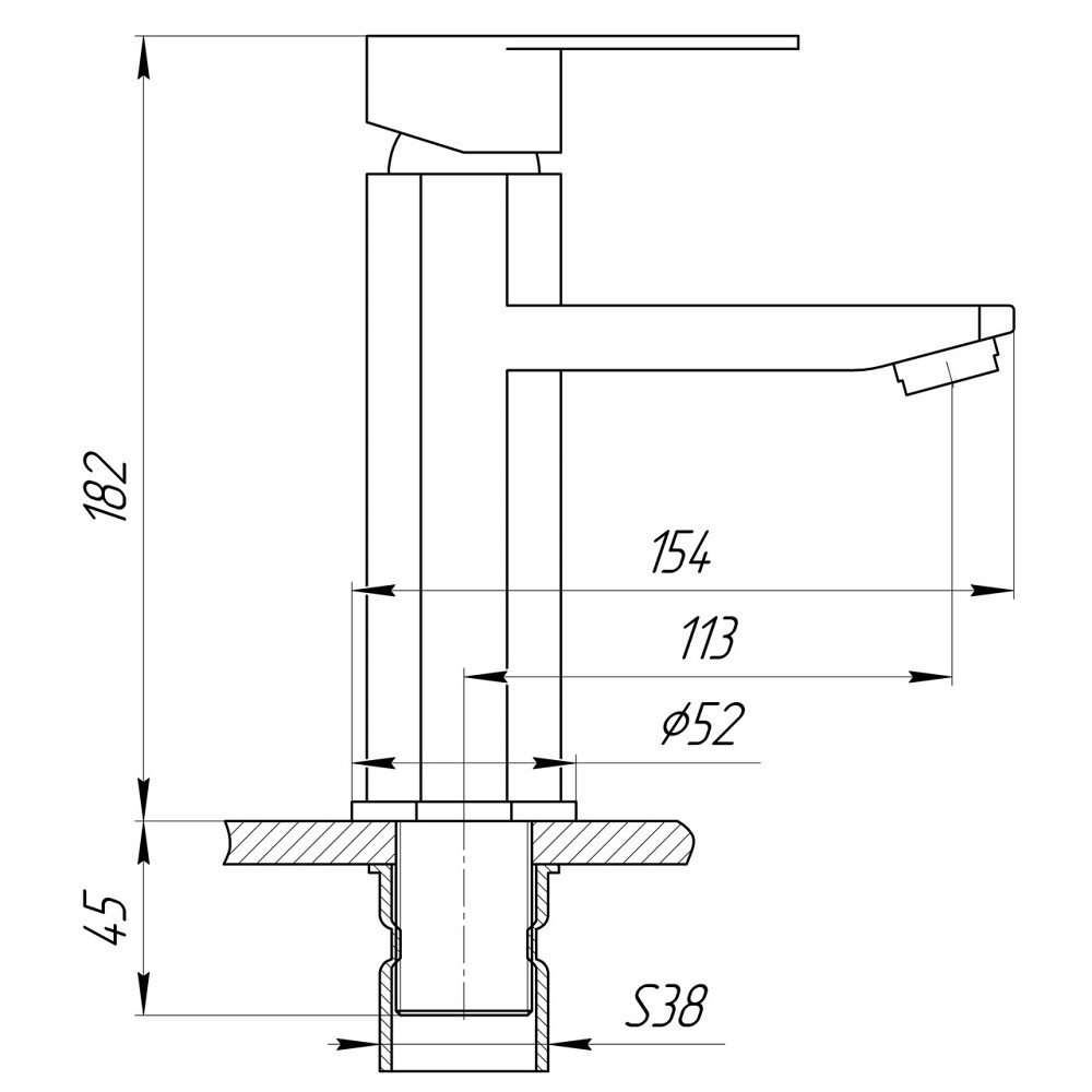Змішувач для умивальника Globus Lux Sorento SQ-101HR (000022613) Київ - фото 7