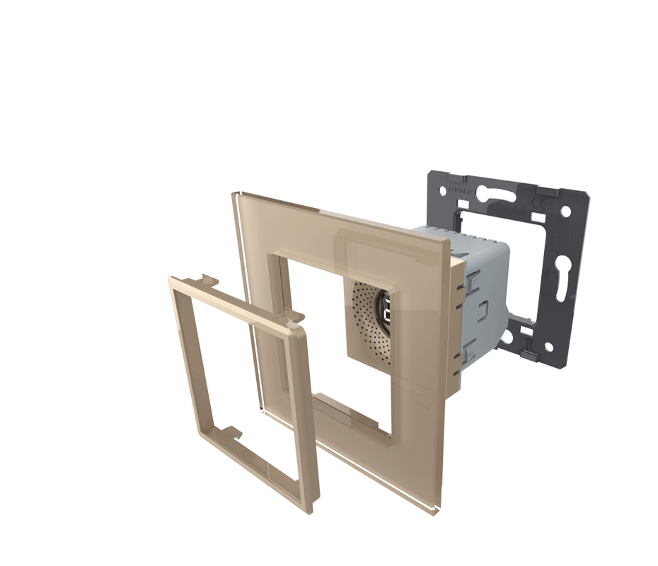 Розумний датчик температури та вологості ZigBee (термометр-гігрометр) LIVOLO чорний, матова скляна рамка Коломия - фото 5