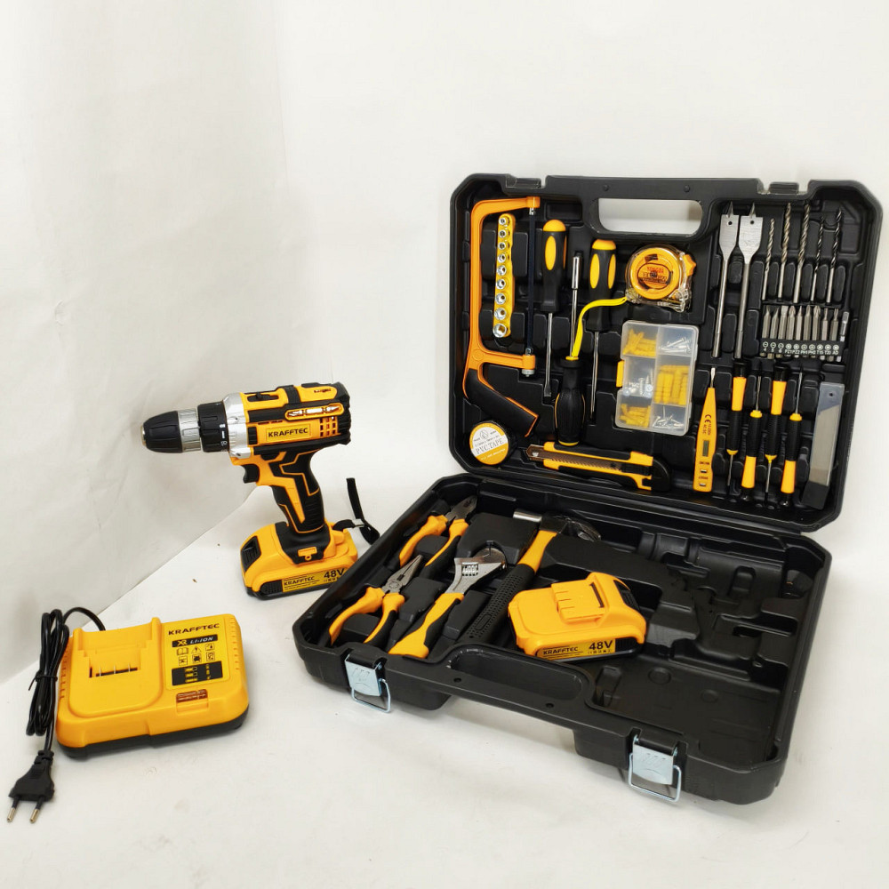 Шуруповерт с различными насадками и приспособлениями, Шуруповерт с набором сверл в кейсе OD-84 Львов - изображение 9