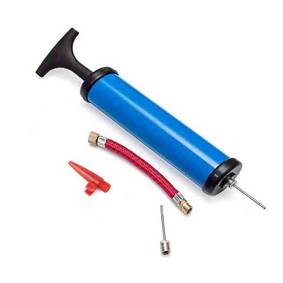 Насос ручний для м'ячів, надувних виробів Pump NE-P-18B синій Вінниця