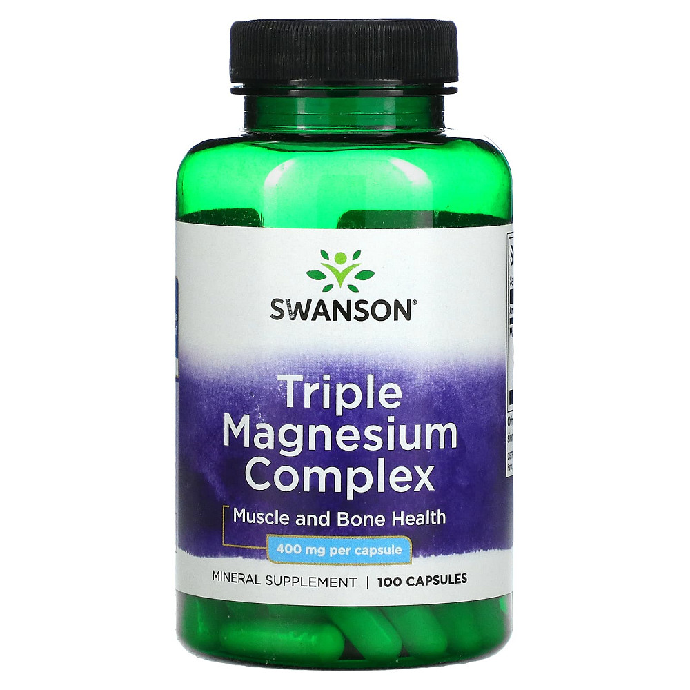 Комплекс магнію (Triple Magnesium Complex) 400 мг 100 капсул Київ - фото 1