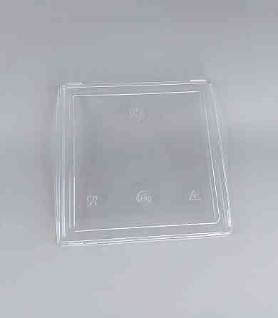 Прямокутна кришка PET для контейнера "KRAFT" 1200 мл 150*150*60 (50 шт) Харків