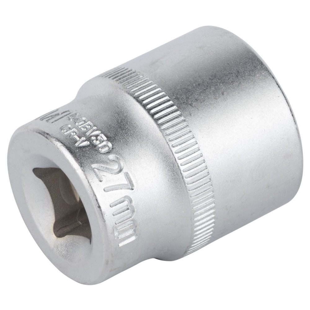 Sigma Насадка шестигранная короткая 1/2" 27мм CrV mid SIGMA (6071271) Коломия - фото 5