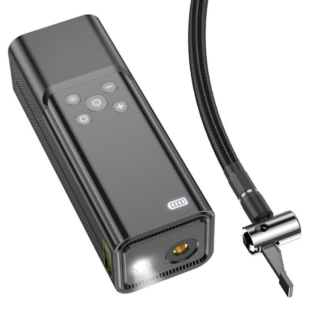 Автомобільний насос HOCO ZP7 Maddy portable smart air pump Black 6942007614511 Одеса - фото 6