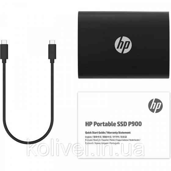 SSD external, USB 3.1 Gen2 Type-C 2Tb, HP P900, TLC, Black, чорний, Retail (7M696AA) Киев