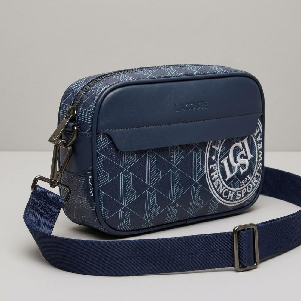 Чоловіча брендова сумка, барсетка на плече Lacoste (1097) blue Київ - фото 2