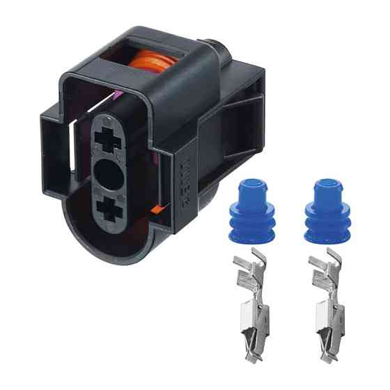 Роз'єм конектор 2-кон., Дат, Уровня Охлажд, Жидкости, 1J0973202, VAG Германия, Франция, Audi, Bugatti, Porsche, Seat, Skoda, VW Київ