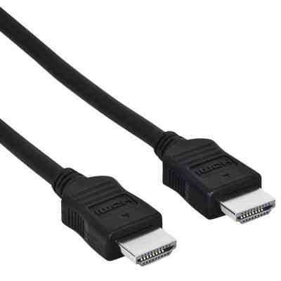 Кабель мультимедийный HDMI M to HDMI M 1.5m black Hama (00205000) Винница
