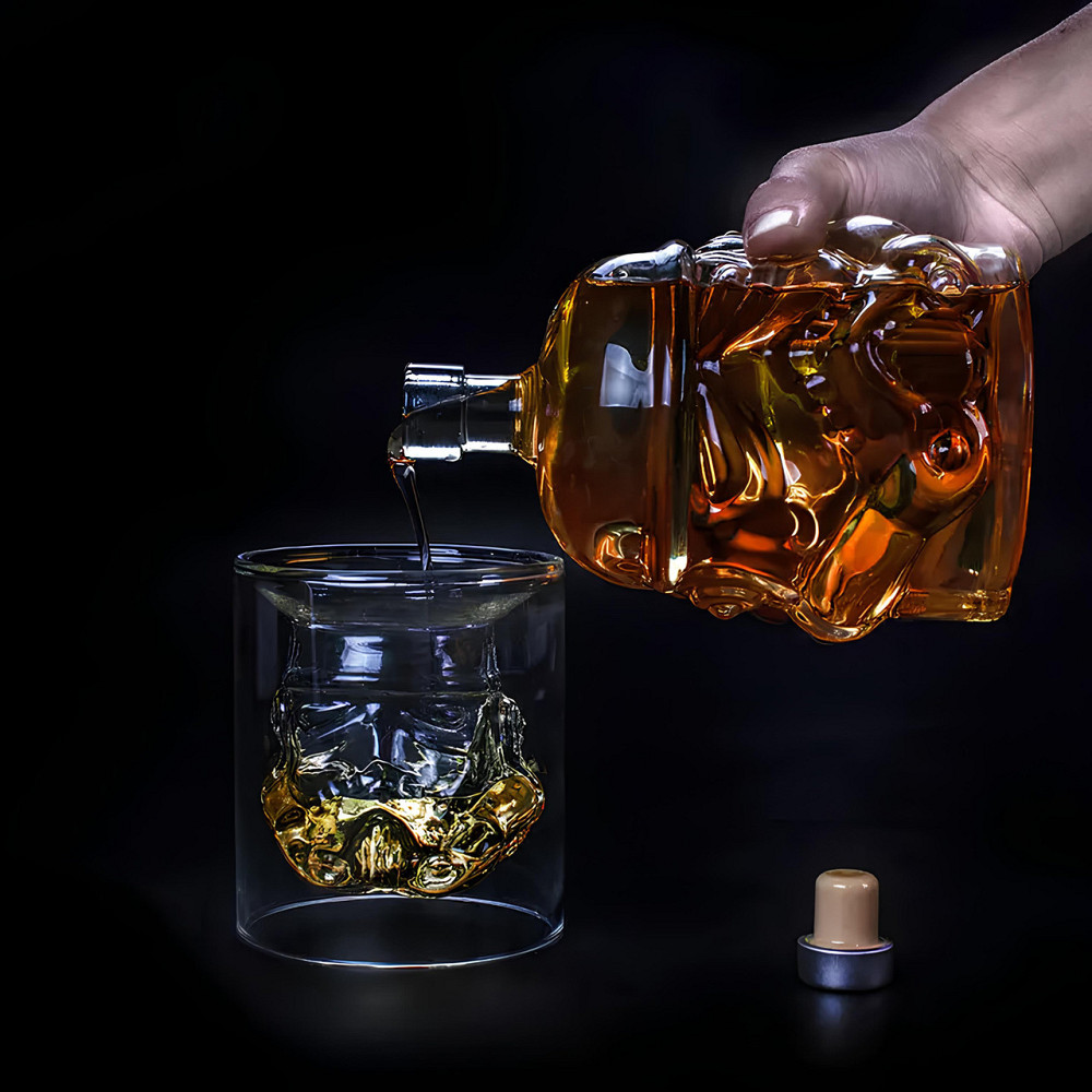 Графин для алкоголя RESTEQ в форме шлема штурмовика из Звёздных Войн — оригинальный стеклянный графин Star Wars Киев - изображение 2