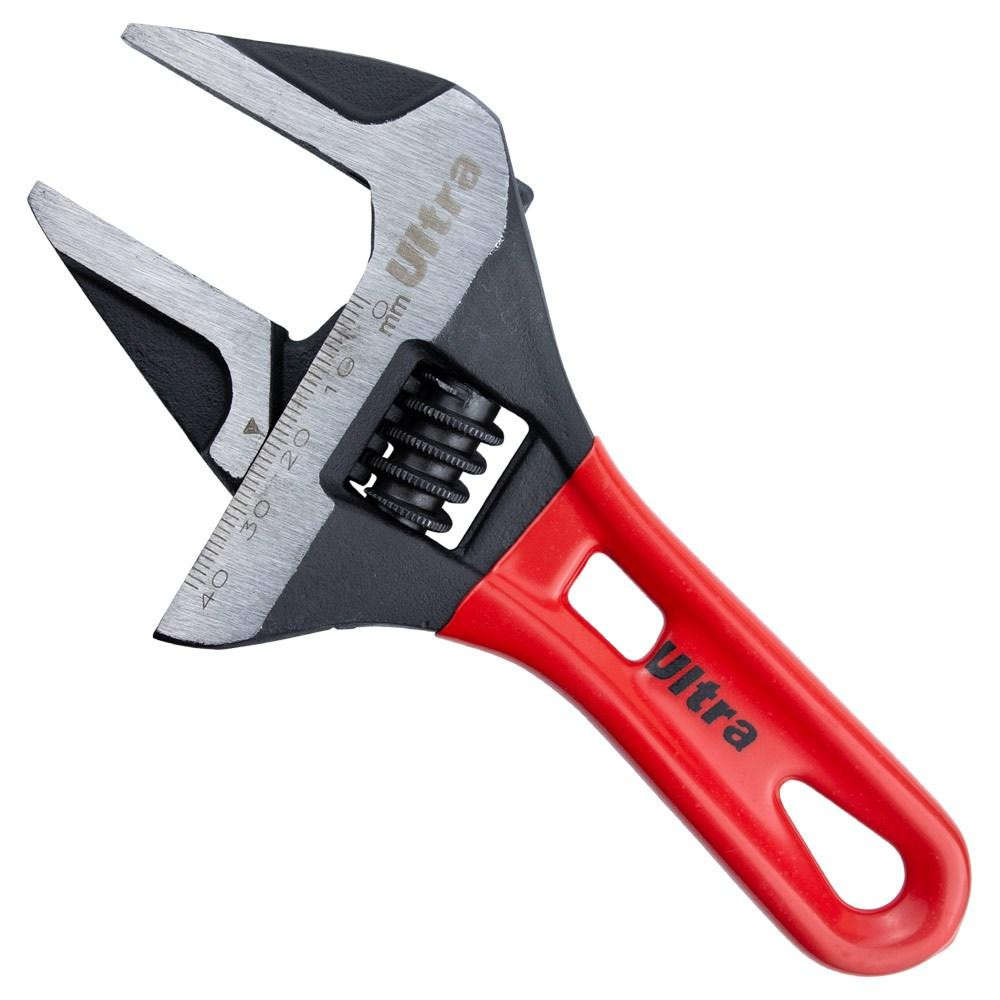 Ключ разводной с тонкими губами укороченный 155мм, 0-41мм CrV ULTRA (4100232) Ровно - изображение 1