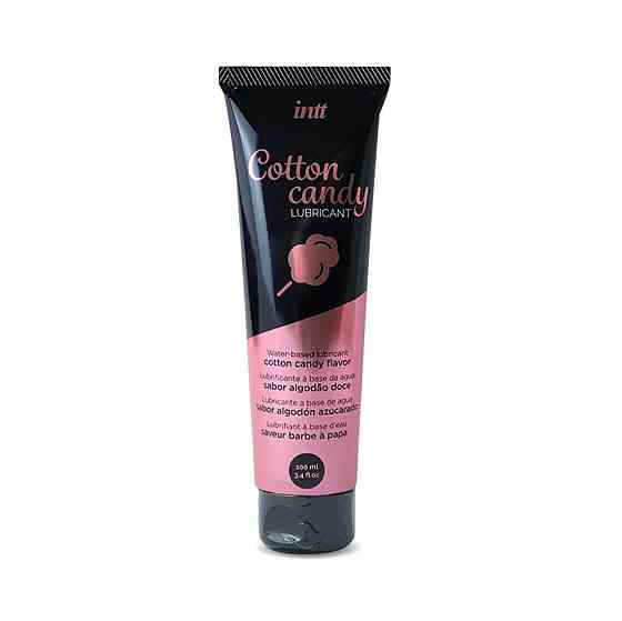 Лубрикант на водной основе Intt Cotton Candy (100 мл) вкус сладкая вата, густой и скользкий Sex Aura Киев