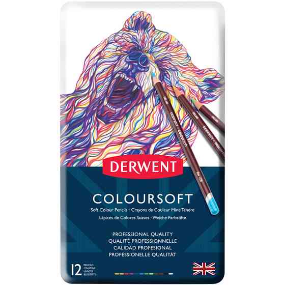 Цветные карандаши Coloursoft 12кол Derwent Киев
