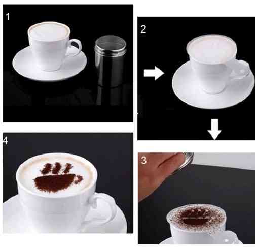 Набор трафаретов для кофе 16 штук 85 мм серый Киев