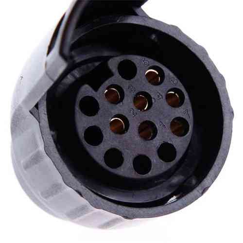 Переходник с 7pin розетки автомобиля на 13pin штекер прицепа, адаптер фаркопа Винница