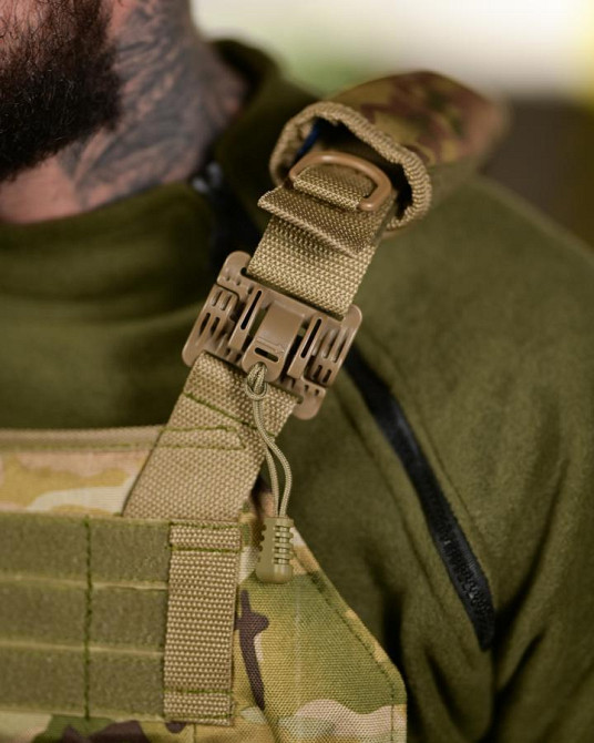 Плитоноска Plate Carrier 4 точки сброса мультикам ТР6529 Одесса - изображение 6