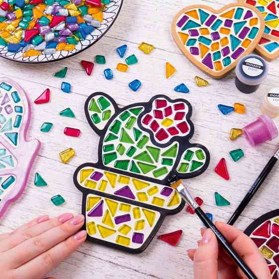 Дитячий набір для творчості кришталева мозаїка "Кактус" MA2006 Вінниця