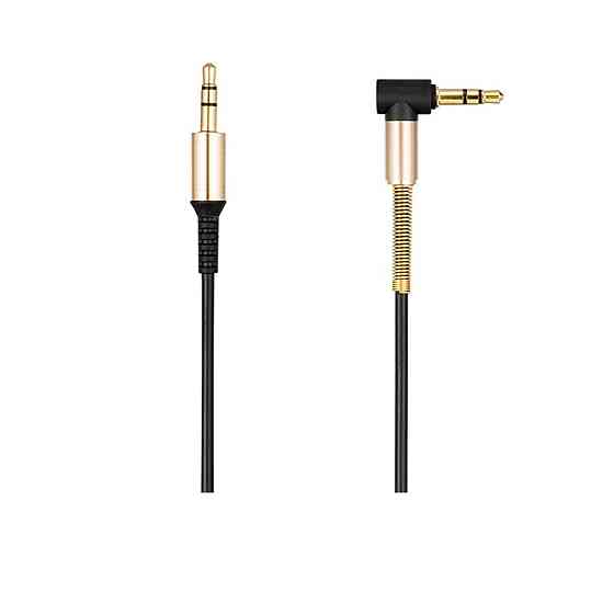 Аудiокабель HOCO UPA02 AUX Spring Audio cable Black Київ