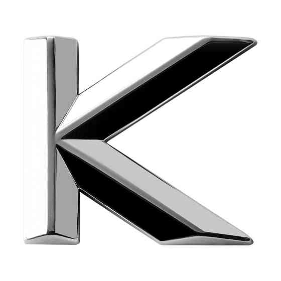 Наклейка 3 см (грань) Літера K Київ