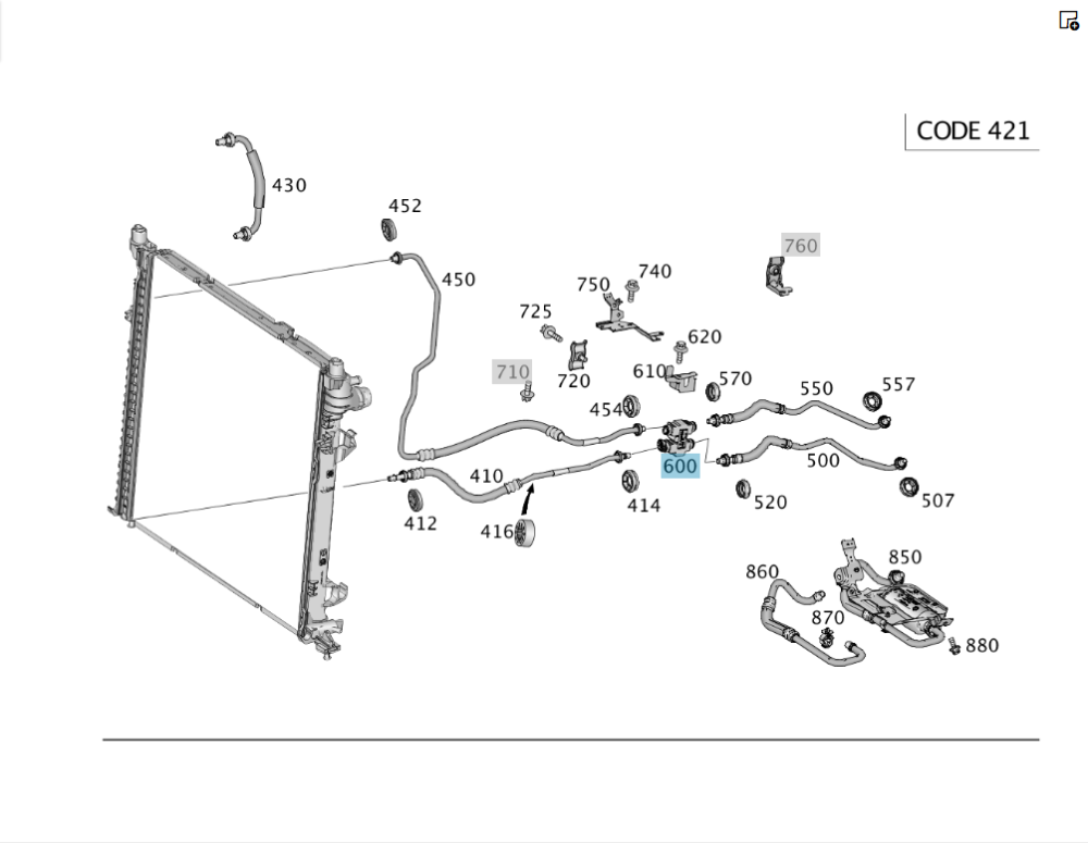 Mercedes-Benz  A1665010265 Термостат маслоохолоджувача ML/GLE W166 GLE Coupe C292 GL/GLS X166 Одесса - изображение 2