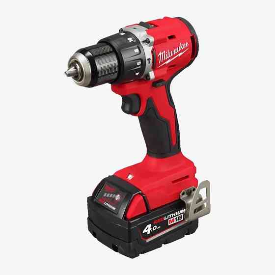 Дрель-шуруповерт аккумуляторная ударная бесщеточная Milwaukee M18 BLPDRC-402C 18 В, 60,5 Н·м, 2 АКБ 4 А·ч Киев