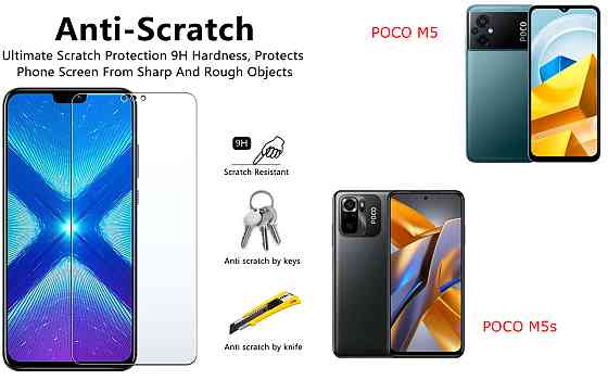 Защитное стекло NeoGlass для POCO M5, POCO M5s – ультрапрозрачное и устойчивое Киев