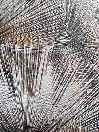 Обои виниловые на флизелиновой основе Rasch Incanto 1.06х10 абстракция фейерверк черные золото с серебром 3д Киев