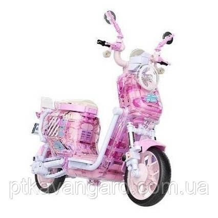 Конструктор рожевий скутер мопед з підсвічуванням JK 8326 Хмельницький - фото 2