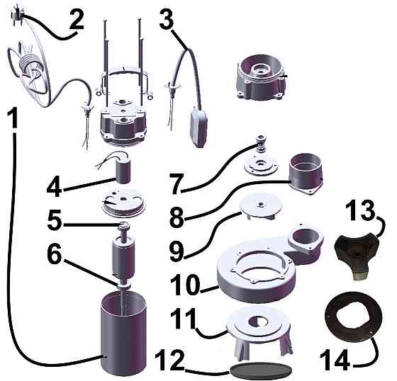Насос фекальный с режущим механизмом Optima V1500-QG 1,5кВт (000011516) Киев