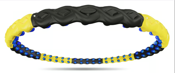 Хулахуп Hop-Sport HS-080HH з масажером 110см чорно-жовтий Киев