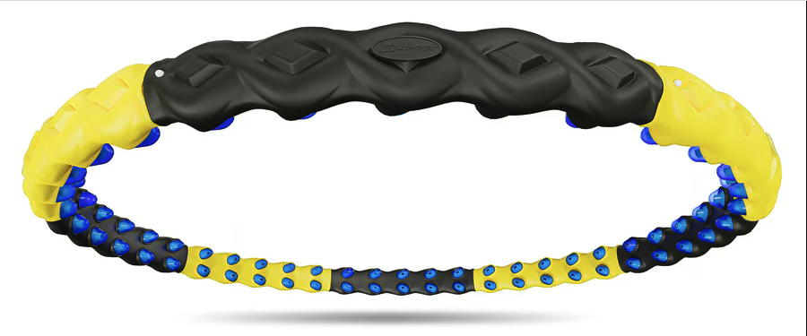 Хулахуп Hop-Sport HS-080HH з масажером 110см чорно-жовтий Киев - изображение 4