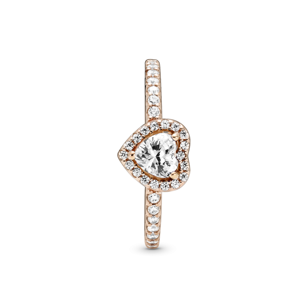 Срібна каблучка   "Блискуче прозоре серце" 188421C02 MasterSem Київ - фото 2