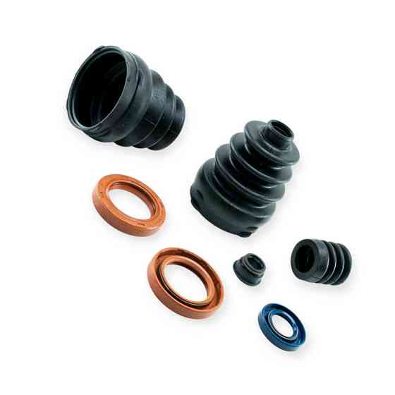 Ремкомплект ЗАЗ 1102 Таврия з двумя внутриннеми пыльниками (полуосевые манжеты с fpm красный) КРТ КПП Мукачево