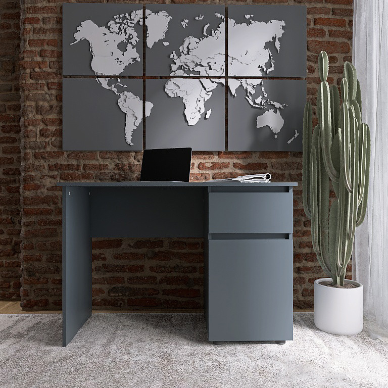 Компьютерный стол Эверест СЛ-1 Лайт 110х55х77 см Графит (DTM-4909) Львов - изображение 1