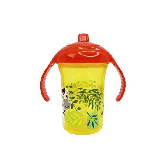 Пляшечка пластикова з ручками "Зебра" MGZ-0323(Yellow) 250 мл Вінниця