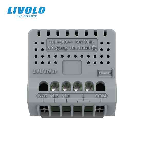 LIVOLO Сенсорний димер LIVOLO, 2-сенсорний, 2А 230В, без нейтралі (VL-FC2D2-2G) Коломия