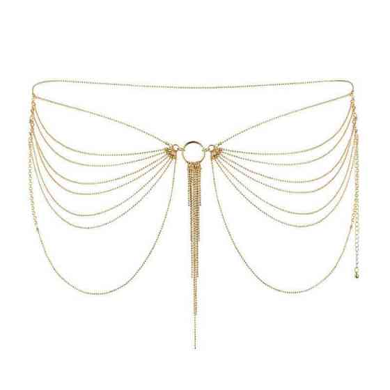 Цепочка трусики или лиф Bijoux Indiscrets MAGNIFIQUE Waist Chain - Gold, украшение на тело Sex Aura Киев