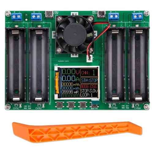 Тестер для акумуляторів 18650 з LCD дисплеєм, 4 канали Київ