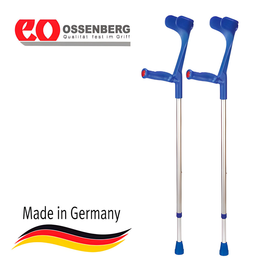 Милиця підлокітна «Klassiker Soft Anatomic» 220 DASK Ossenberg, синя під праву руку Дніпро - фото 1