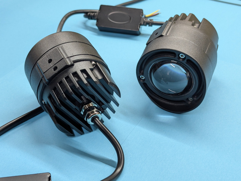 Протитуманны фари універсальні ПТФ бі-лед кругла круглі додаткові фари туманки Bi-LED Fog Lights линза Харків - фото 2