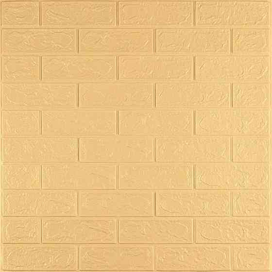 3D стінова панель жовто-пісочного кольору Київ