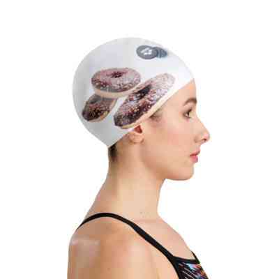 Шапка для плавания Arena HD Cap 005572-201 пончики Уні OSFM (3468336776476) Винница