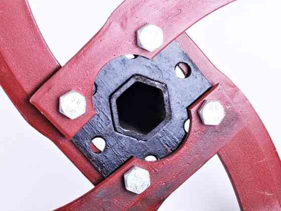 Секция фрезы с ножами на дизельный двигатель 178F/ мотоблок 186F, 4 ножа, диаметр 32 мм Мукачево