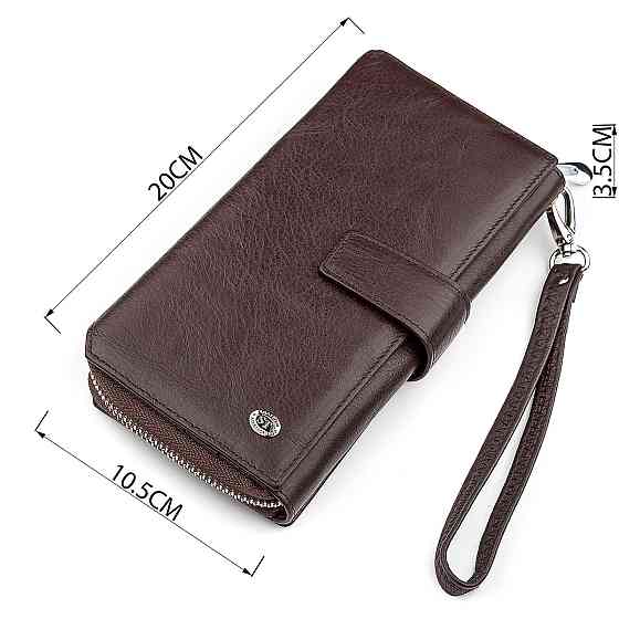 Гаманець жіночий ST Leather 18457 (SТ228) з натуральної шкіри Коричневий Київ