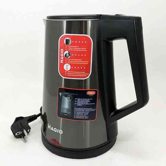 Чайник електричний для дому MAGIO MG-987, Електричний чайник з автовідключенням, Електрочайник сталь FS-33 Івано-Франківськ