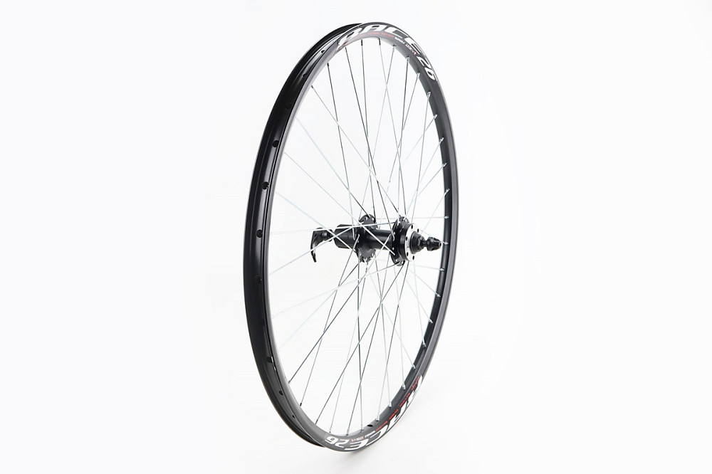 Колесо 26" заднє Disk-brake, обід "крапля" та втулка 14Gx36H алюмінієві, під касету 8-9зв, кріпл. ексцентрик, "RECE26" Київ - фото 1