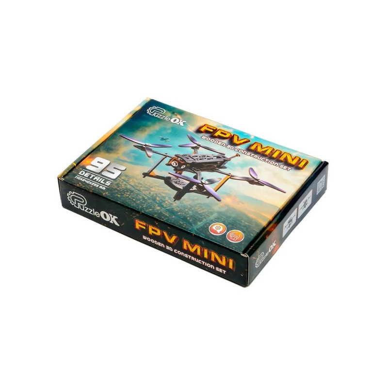 Дерев'яний 3D конструктор "FPV Mini" Puz-00953, 95 деталей Вінниця - фото 2