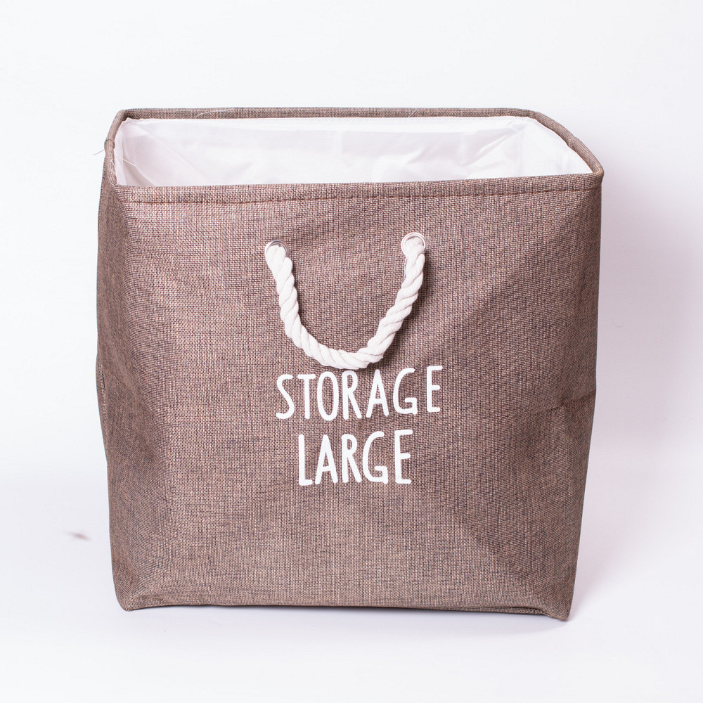 Мягкая корзина для белья коричневая 47 л Киев - изображение 7