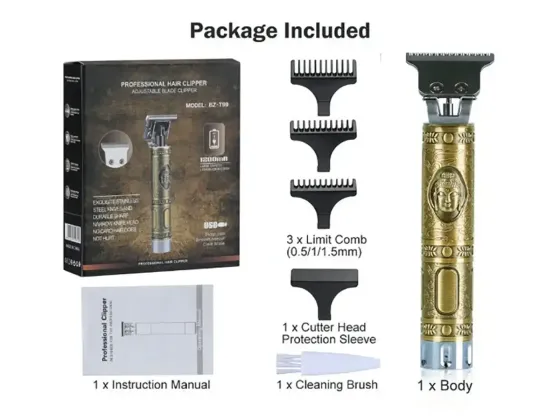 Машинка для стрижки волос Professional Hair Clipper WS-T99, аккумулятор, Т-образное лезвие, 3 насадк Киев